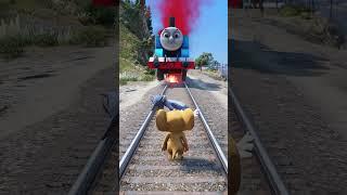 GTA V: TOM AND JERRY VS THOMAS THE TRAIN #shorts #train